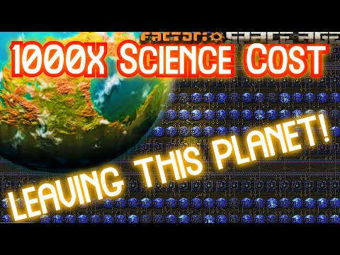 Launching The Rocket In 1000x Science Cost Factorio Space Age