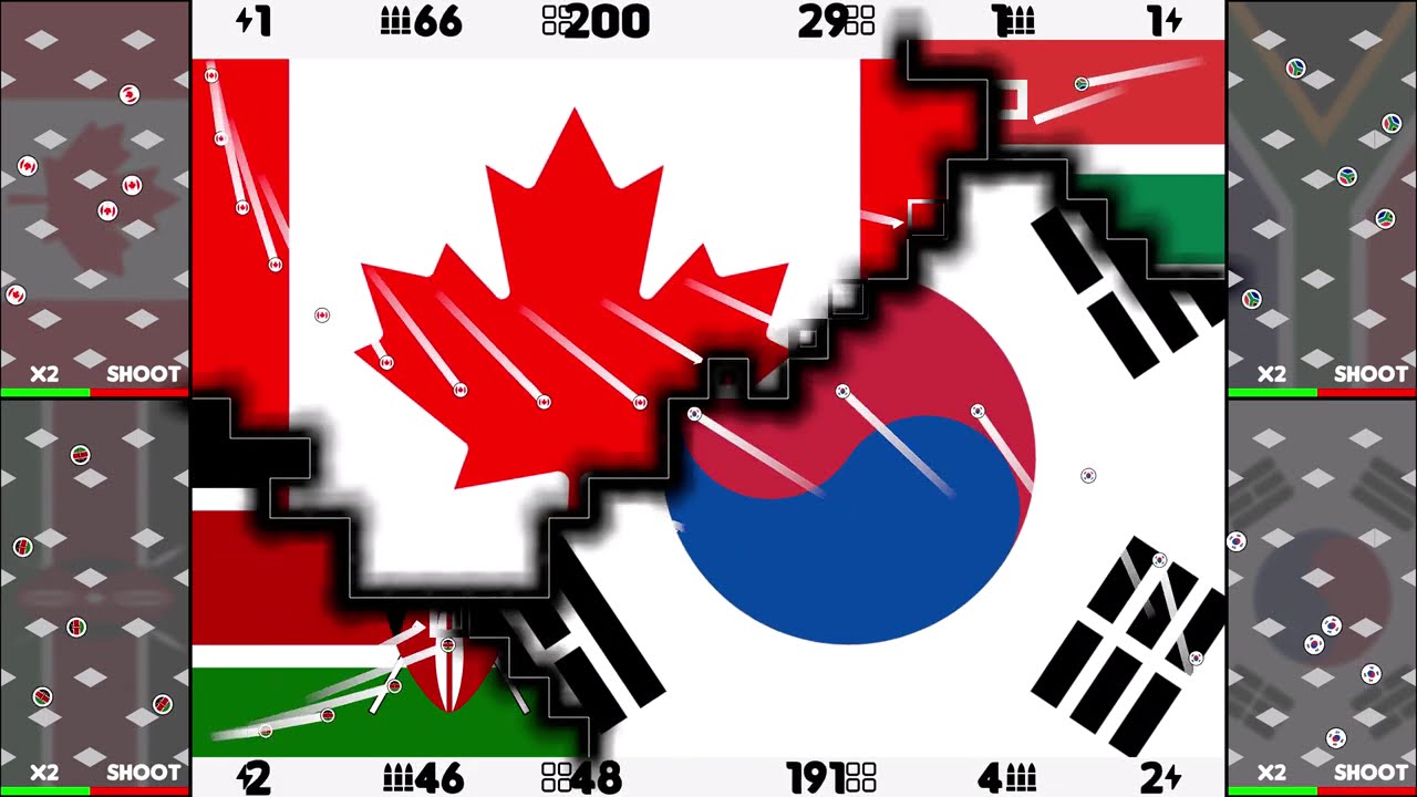 Multiply or Release - Canada vs South Africa vs Kenya vs South Korea