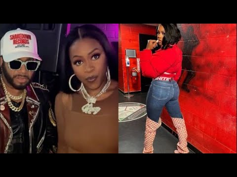 Remy Ma With New Boyfriend Bl00d Rapper Red Cafe - YouTube