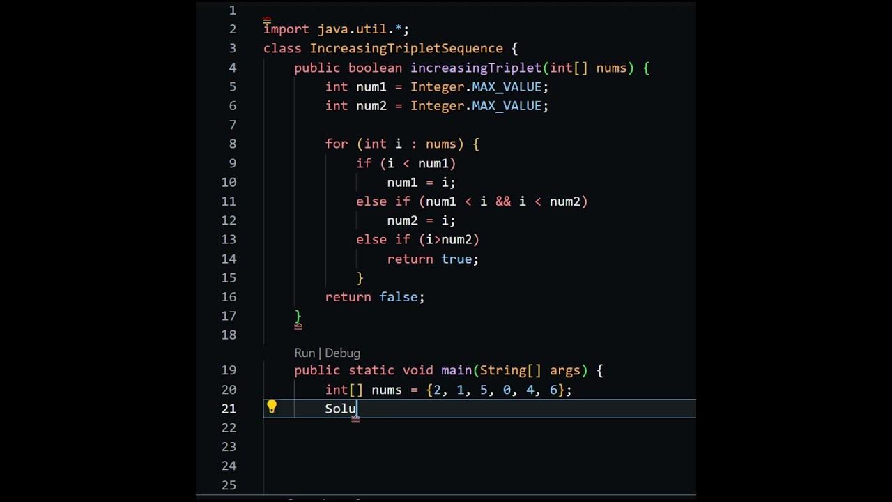 Increasing Triplet Subsequence Program #shorts @BeingActual - YouTube