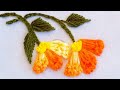 Easy flower embroidery stitch for beginners |simple hand embroidery 