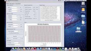 Java SDOF Vibrations Calculator Program