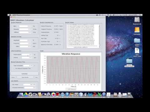 Java SDOF Vibrations Calculator Program