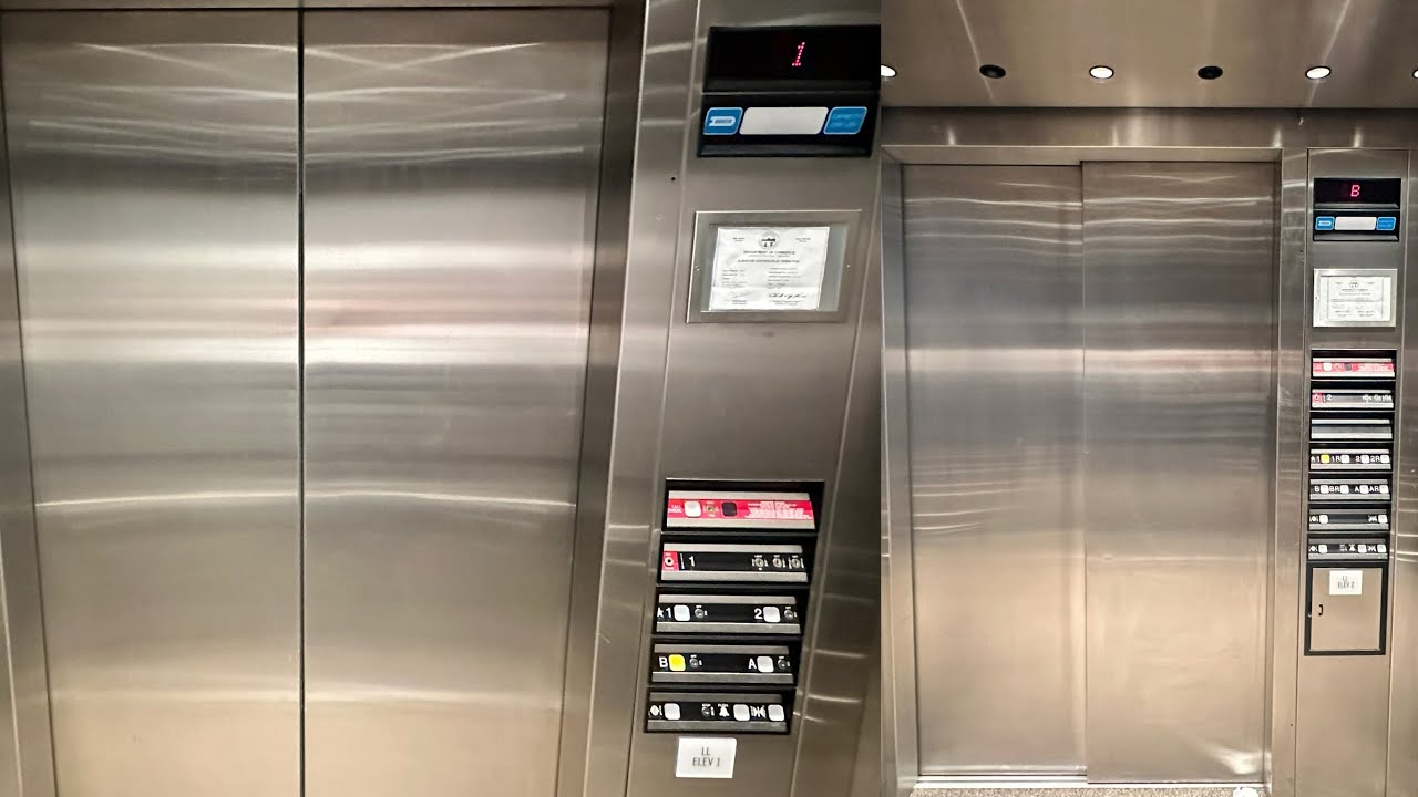 Тяговые лифты ThyssenDover в Юридической библиотеке Кливлендского государственного университета, ...