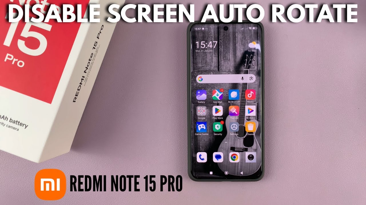 How To Enable / Disable Screen Auto Rotate On Redmi Note 15 Pro