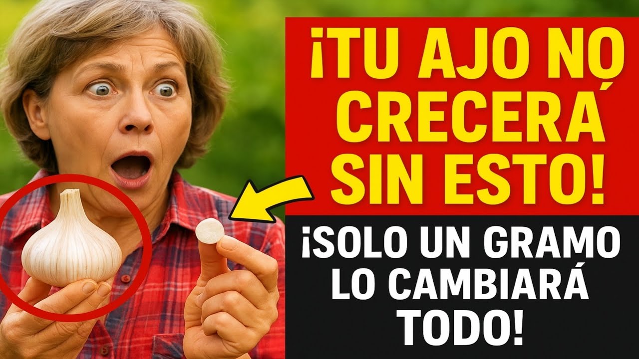 ¡Tu ajo no crecerá sin ESTO! 🧄 ¡Solo un gramo lo cambiará todo!