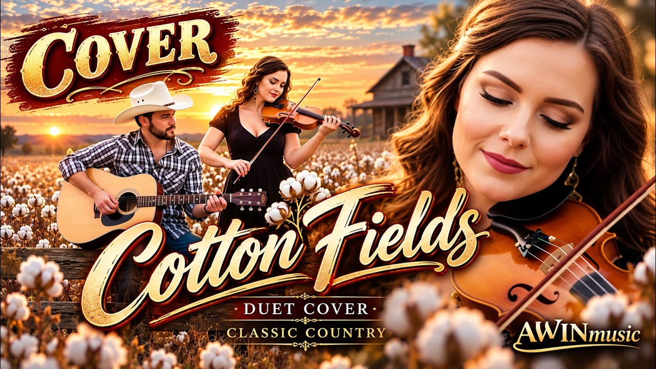 COTTON FIELDS | Cover Duet Classic Country | PETROSmusic x Suno AI | official lyric video