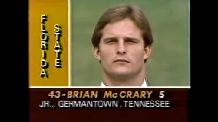 Brian McCrary FSU 81 - 84  Highlight's  ( Boom Boo...