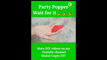 Party Popper 🎉 #shorts