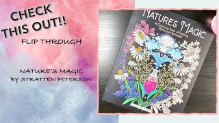 CHECK THIS OUT! FLIP THROUGH | Nature’s Magic by Stratten Peterson | Adult Colouring
