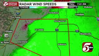 Chris Reece update on Thursday night weather