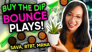 How to Buy the Dip? Bounce plays $SAVA $BTBT $MRNA recap