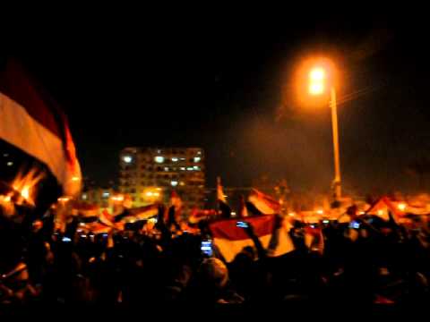 Fireworks in Tahrir Square-Erfa3 Rasak Fo2 Enta Masry