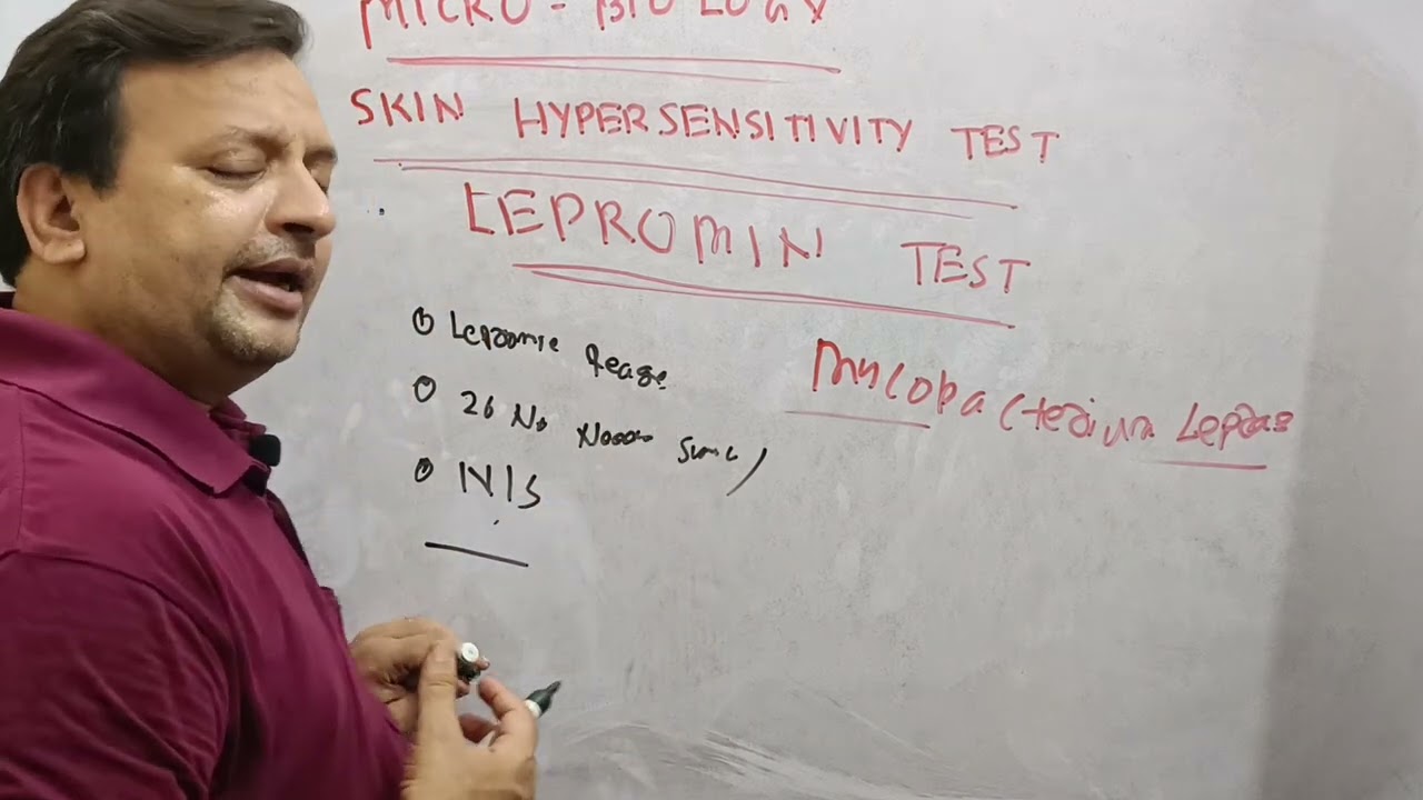 Microbiology Exam Part-9# Lepromin Test# Skin Hypersensitivity Test For Leprosy.