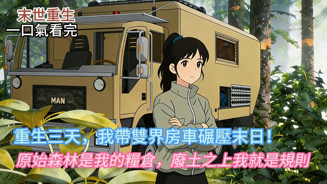 🔥 重生末世前一天，我竟獲得「雙界房車系統」！原始森林無限物資⚡廢土上我就是規則！#novel #小說 #動漫 #anime #comics #小说推荐 #情感 #小说 #动漫 #末世 #有声小说