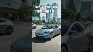 Tesla car ride in 2030 imagination visuals