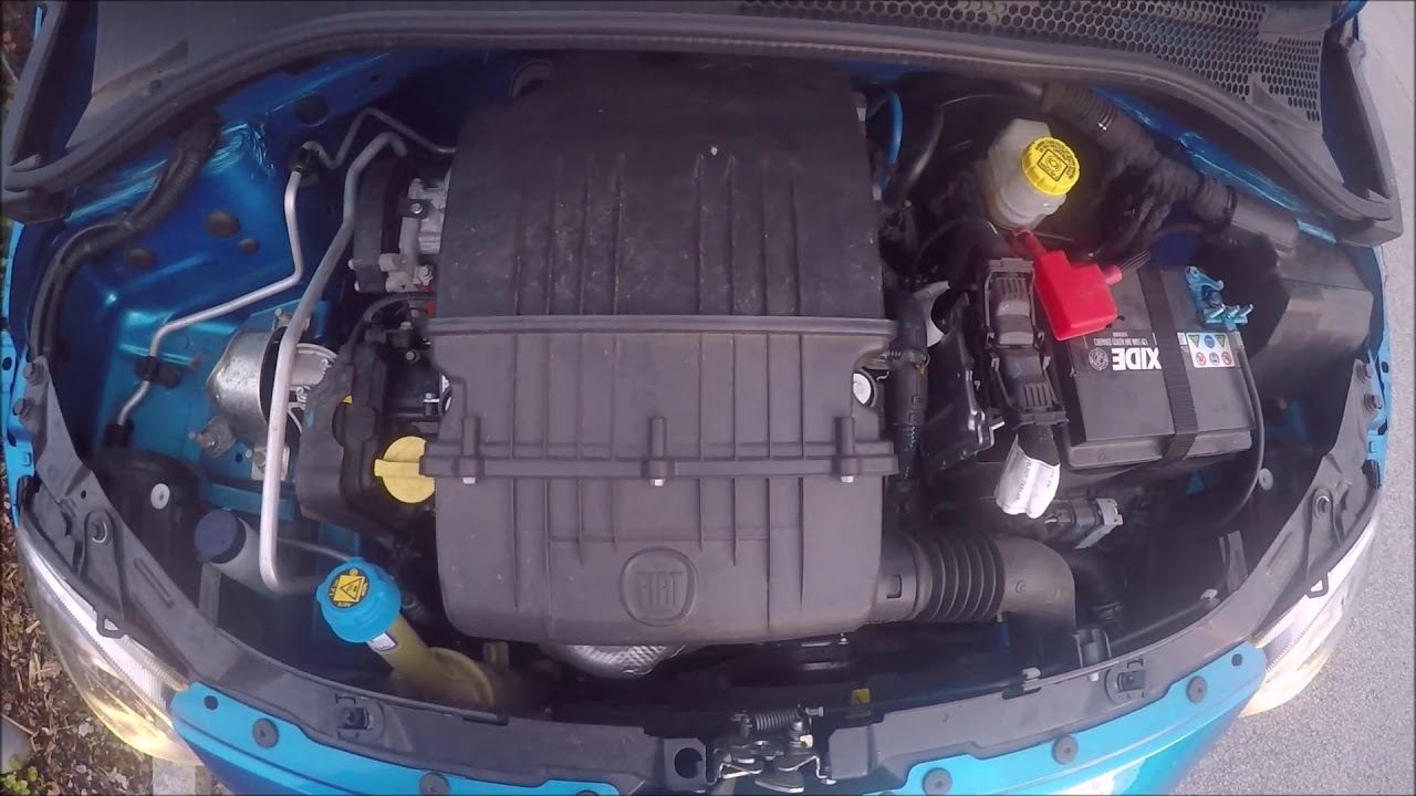 FIAT 500 1.2 8V 69 HP Motor + Exhaust (Benzin) [Sound]
