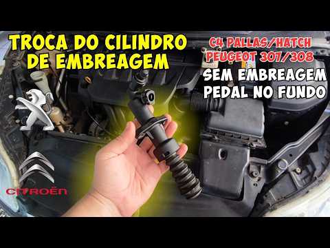 PEDAL DE EMBREAGEM C4 PALLAS AFUNDADO. (Troca do cilindro de freio) Peugeot 307/308/406
