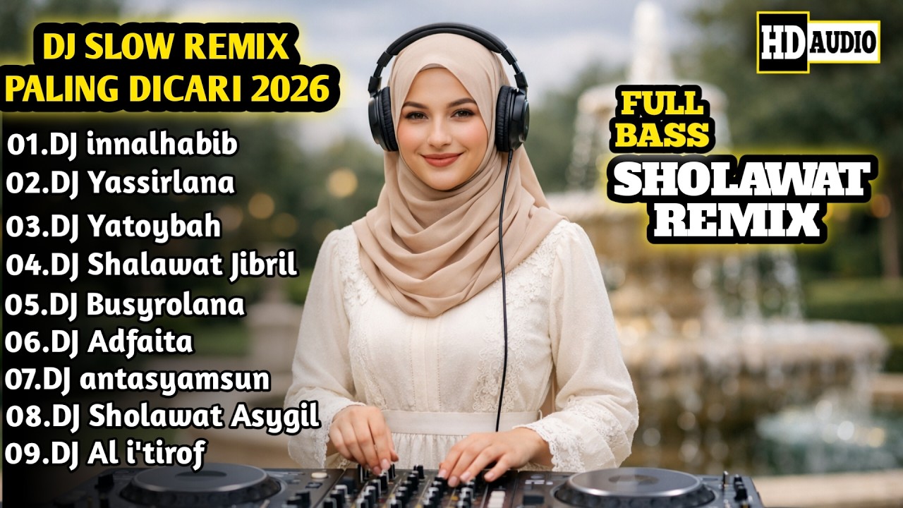 DJ SHOLAWAT JIBRIL REMIX TERBARU 2026 🌙 FULL BASS PENYEJUK HATI PALING DICARI (HD AUDIO)