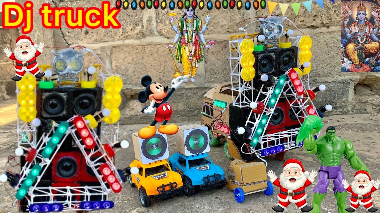 Mini DJ Truck with LED Lights – Handmade DJ Setup! 🚚🎵