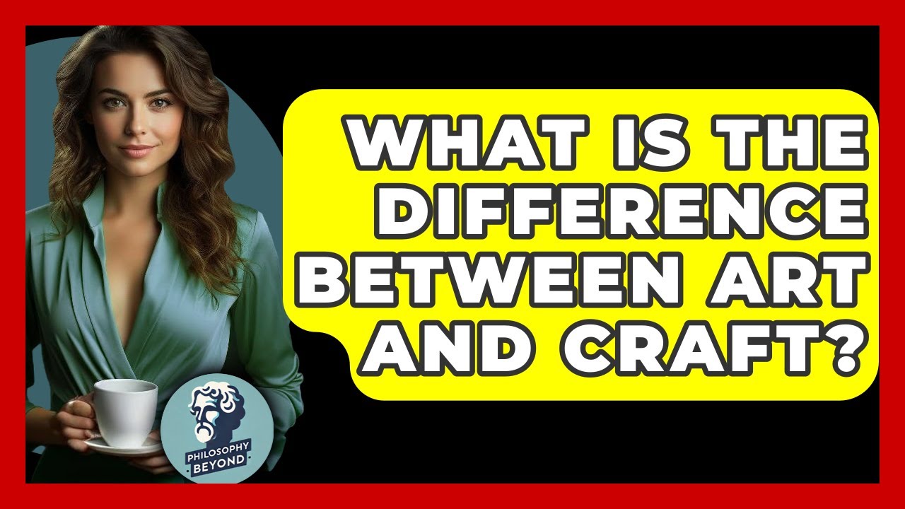 What Is The Difference Between Art And Craft? - Philosophy Beyond