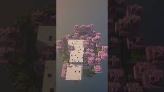 Cherry Deer Forest dungeon inspired by Japanese countryside #minecraft #skyblock #timelapse