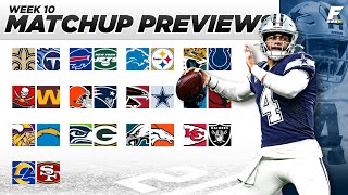 Week 10 Matchup Previews | Every Game, Every Player + Injury Updates (2021 Fantasy Football)