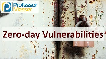 Zero-day Vulnerabilities - CompTIA Security+ SY0-701 - 2.3
