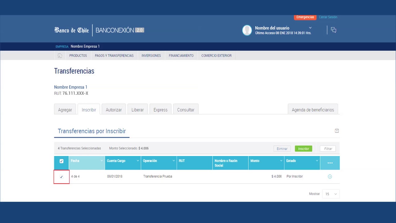 Resultado De Transferencia Electrónica De Beneficios