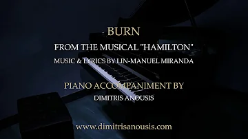 Burn from "Hamilton" - Piano Accompaniment