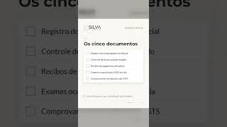 Documentos trabalhistas: cinco para manter em dia