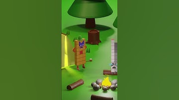 [3D ANIMATIONS] Numberblocks 19 cries in the forest, NB 21 and 6 scold him #numberblocks #trending