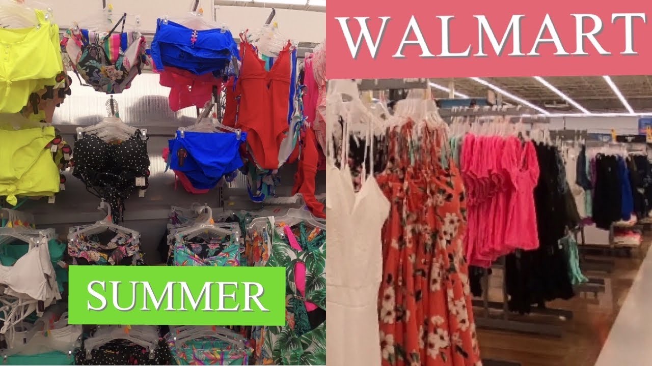 WALMART SHOPPING CLOTHES BATHING SUITS SHOP WITH ME SUMMER FASHION 2020