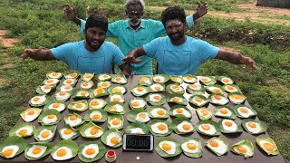 70 Half Boils Prepared By My Daddy Challenged By Eating Challenge Boys Village Food Factory