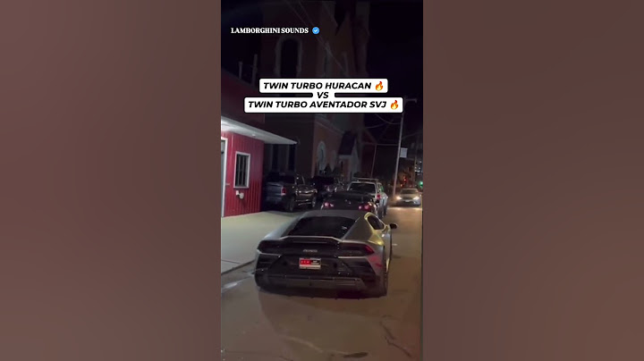 Twin Turbo Huracan vs Gintani Twin Turbo Aventador SVJ