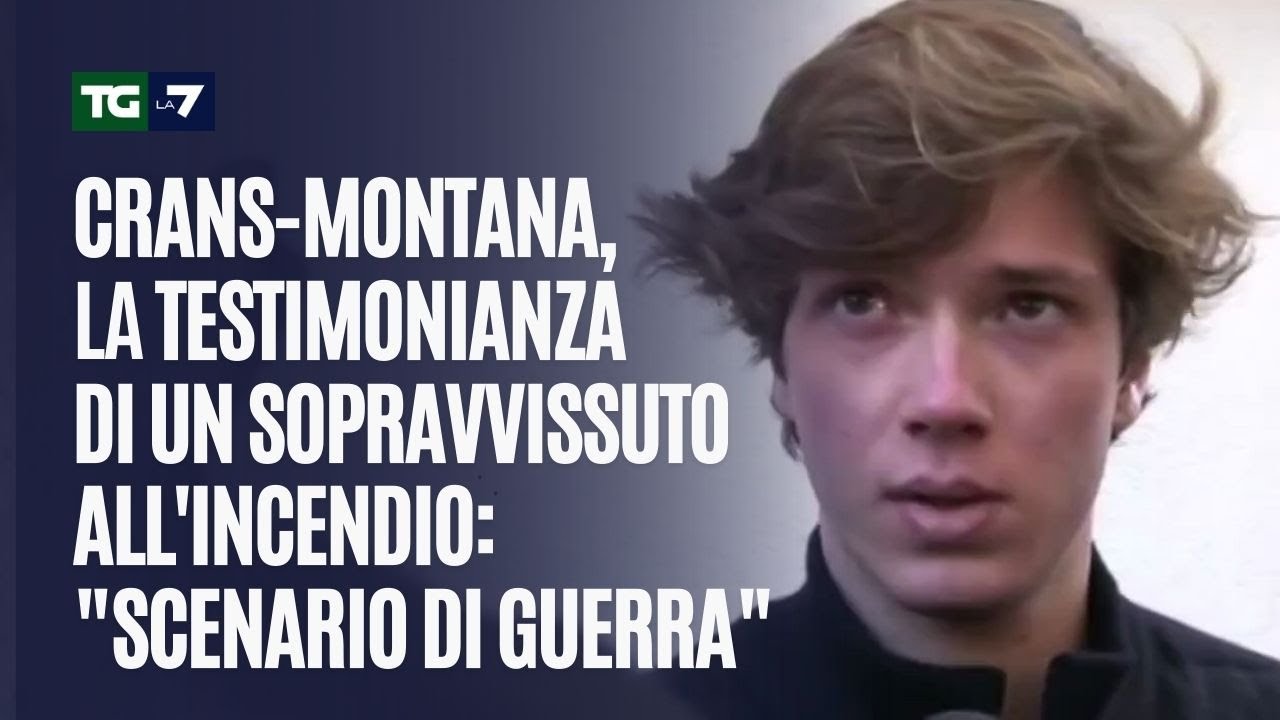 Crans-Montana, la testimonianza di un sopravvissuto all'incendio: 