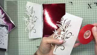 Jacky Drake: Beautiful new card fold, using delicate dies making a lacy effect