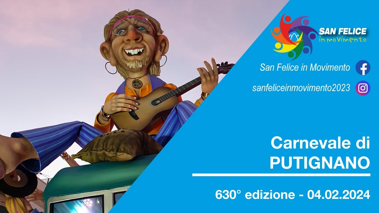 Carnevale di Putignano 2024 🎭🎉 - San Felice in Movimento - 4K