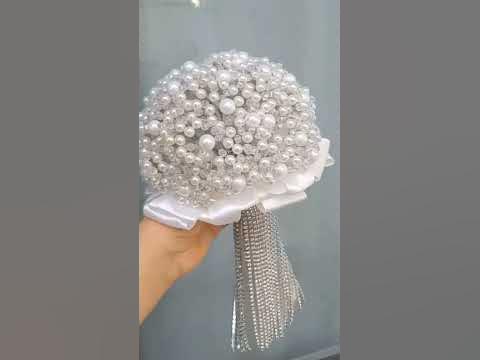 красивый букет из жемчуга для невесты 😍👍👍👍👍👍👍если тебе понравилось ...