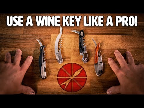 How to use a Wine Key or Waiter's Corkscrew Bottle Opener Like a Pro!