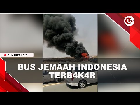 BUS JEMAAH UMRAH INDONESIA TERB4K4R, 6 ORANG M3NINGG4L | U-NEWS