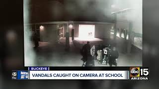 Vandals caught on camera at Buckeye Union High School