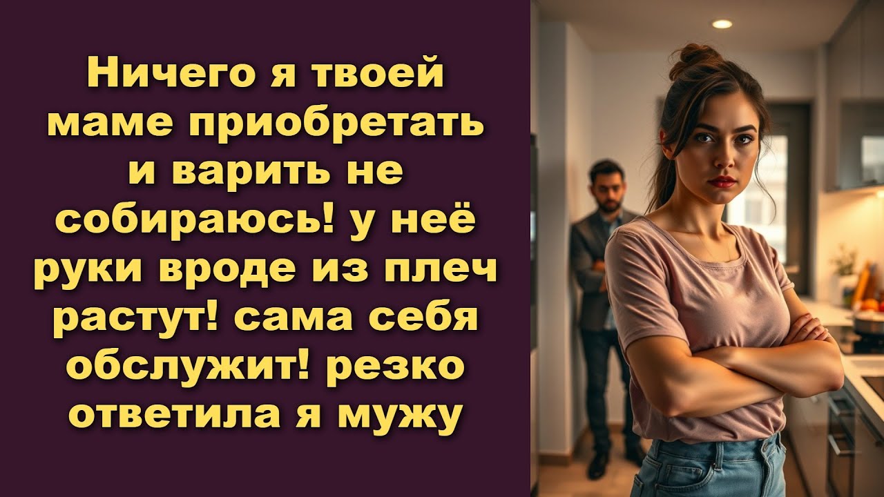 Ничего я твоей маме приобретать и варить не собираюсь у неё руки вроде из плеч растут сама себя