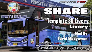 Share Livery Restu Mulya,template 3d livery avante H8 Mod free By Farid madyawan screenshot 5