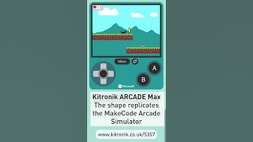 The ARCADE Max replicates the shape of the MakeCode Arcade simulator! #retrogaming #gaming #makecode
