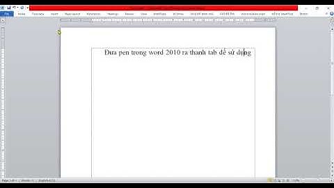Pen trong word 2010