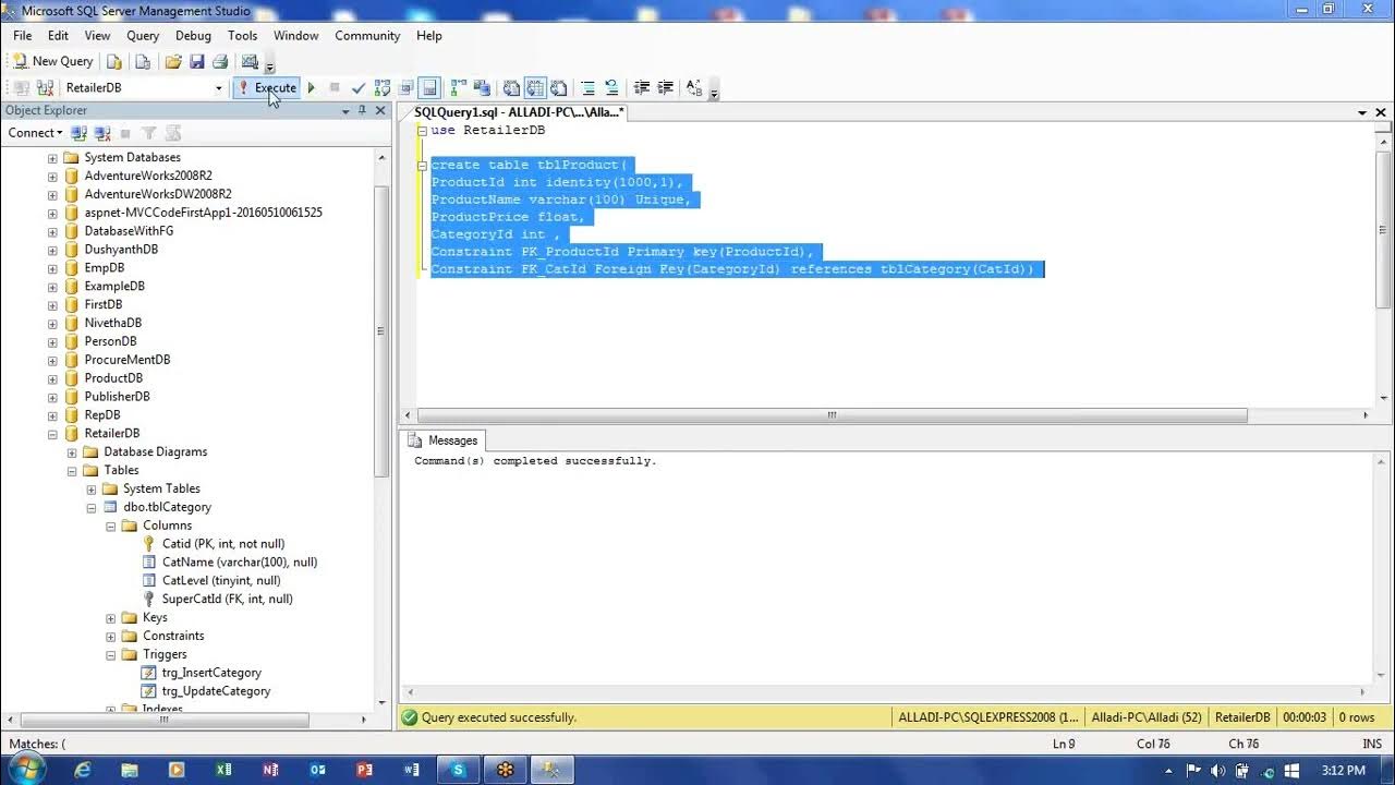 Database Training SQL Server TSQL Triggers After and Instead Of - YouTube