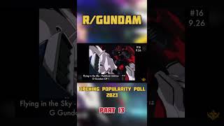 r/ Gundam Opening Poll! Part 13! #gundam #opening #poll #music #anime
