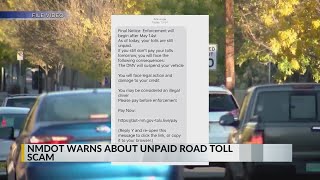 NMDOT warns about unpaid toll scam