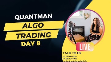 Day 8th of 6 lakh challenge with Quantman - Algo Trading Hindi Language 28 October 2022